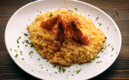 Risotto with prawns